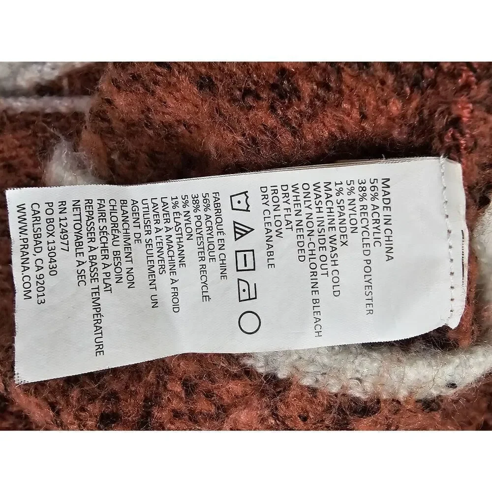 Prana XS Shine On Hoodie Brown Chai